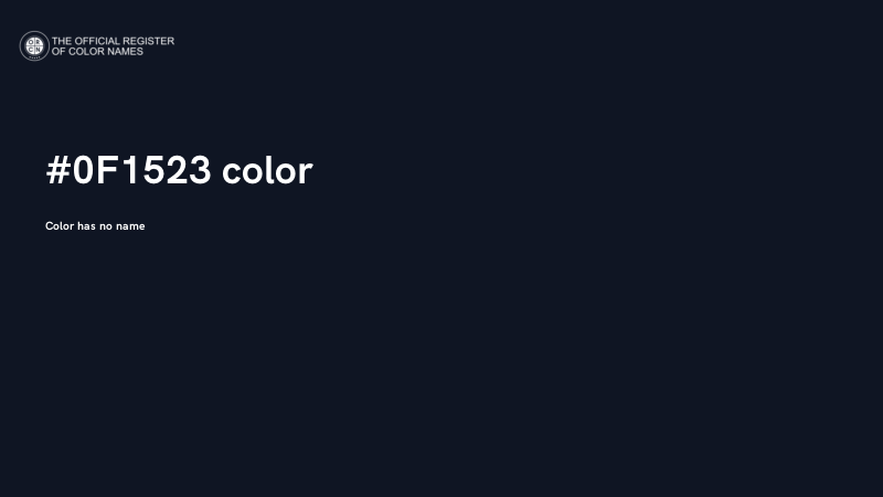 #0F1523 color image