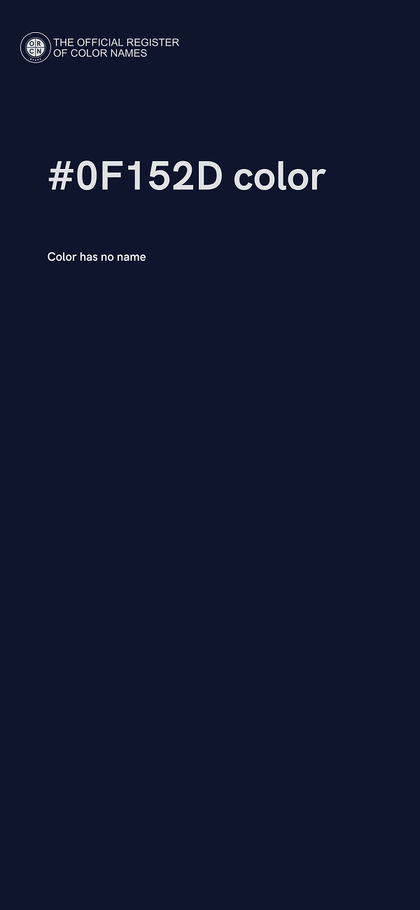 #0F152D color image