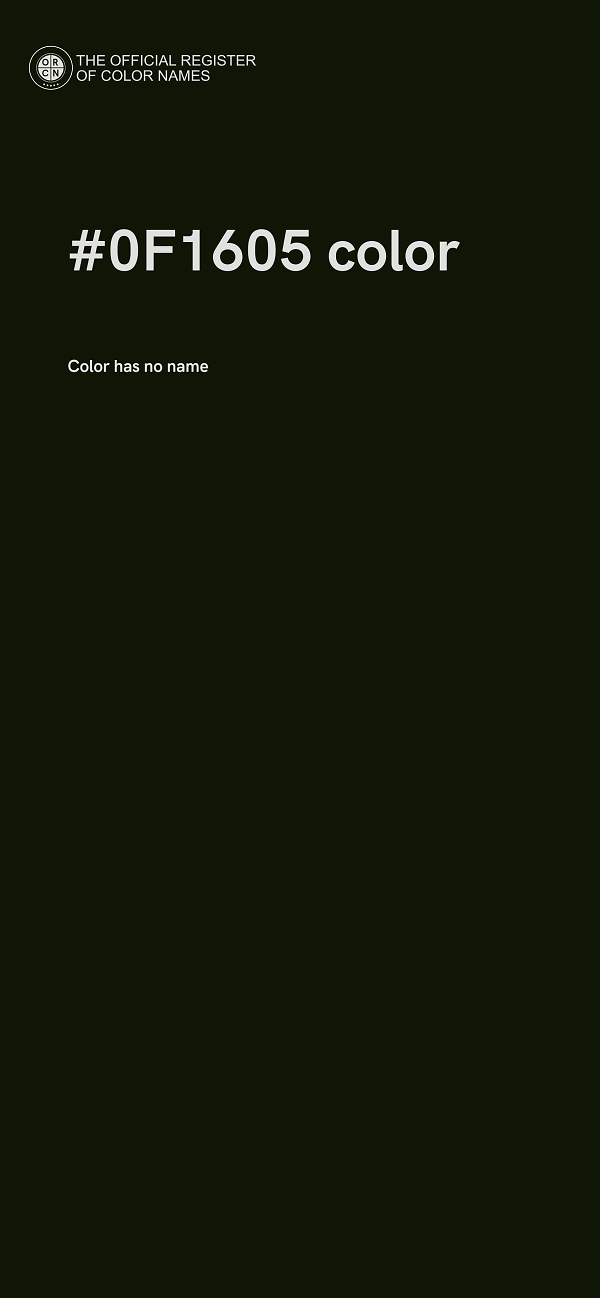 #0F1605 color image