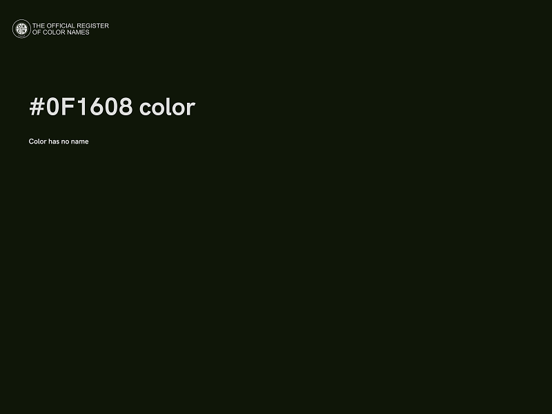 #0F1608 color image