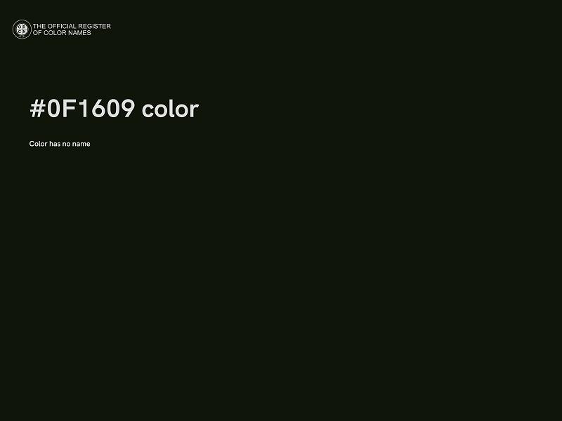 #0F1609 color image