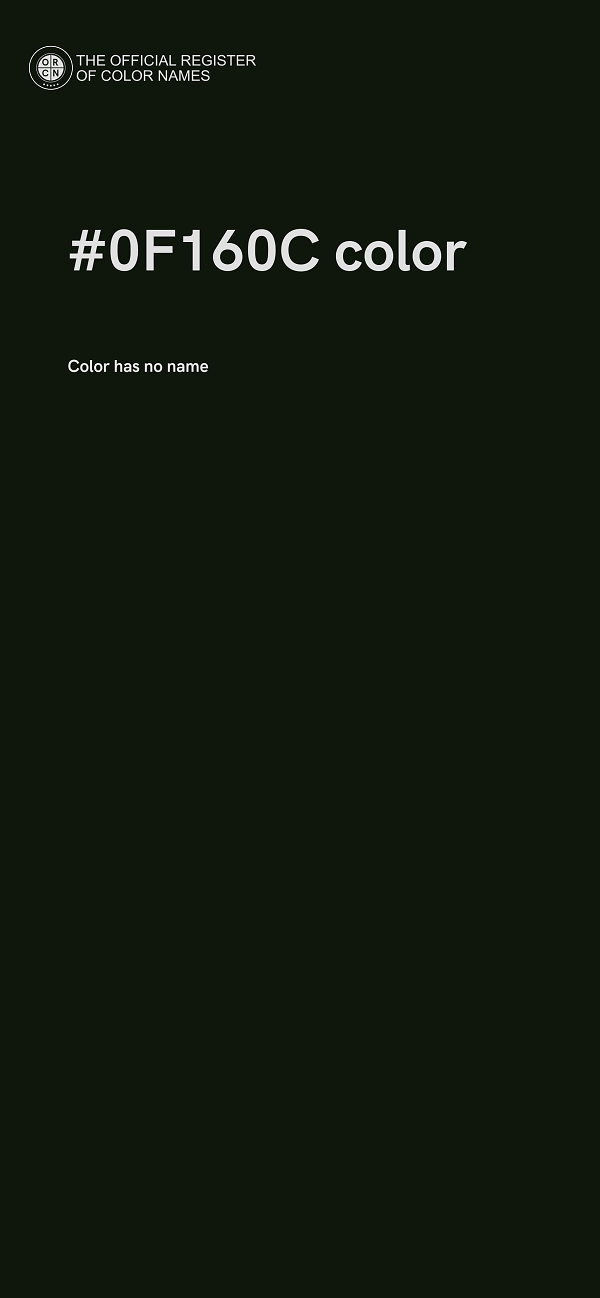 #0F160C color image