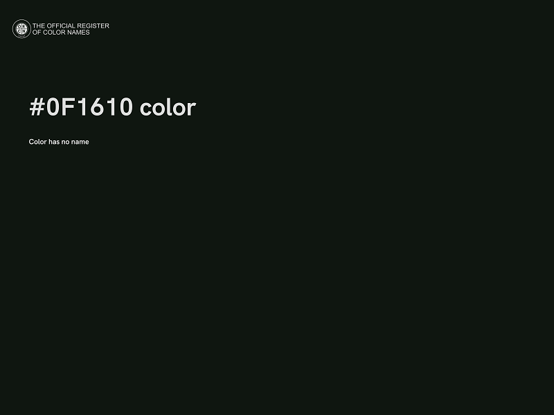 #0F1610 color image