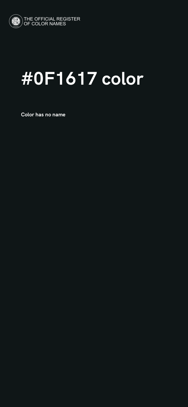 #0F1617 color image