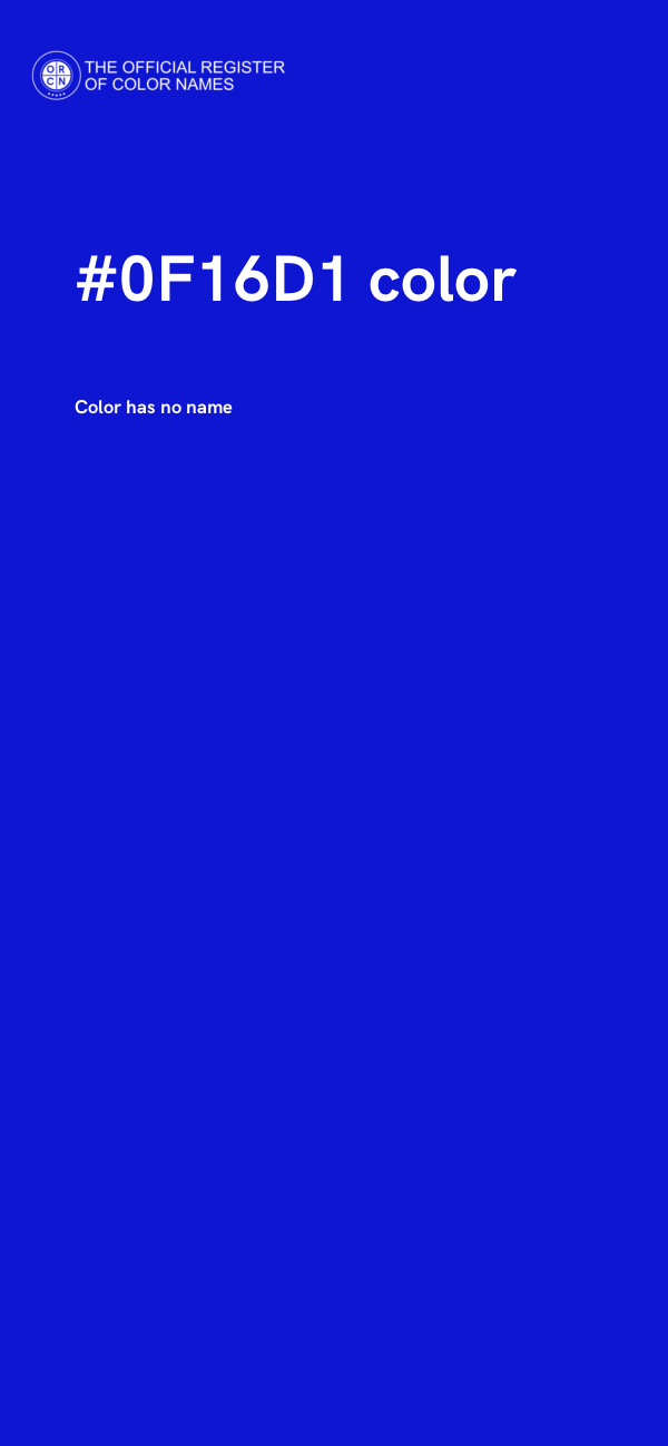 #0F16D1 color image