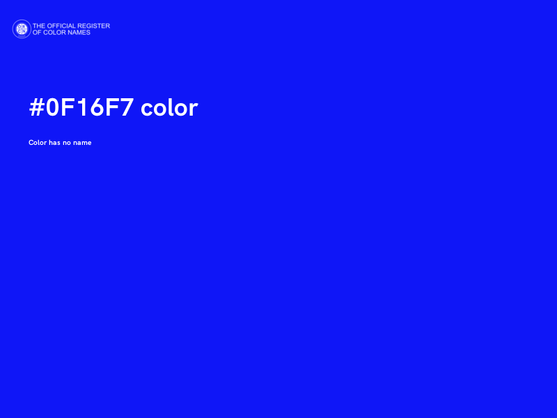 #0F16F7 color image