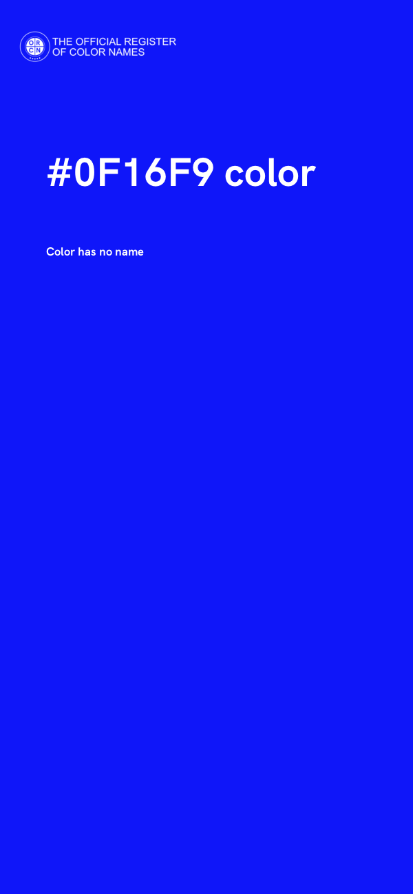 #0F16F9 color image