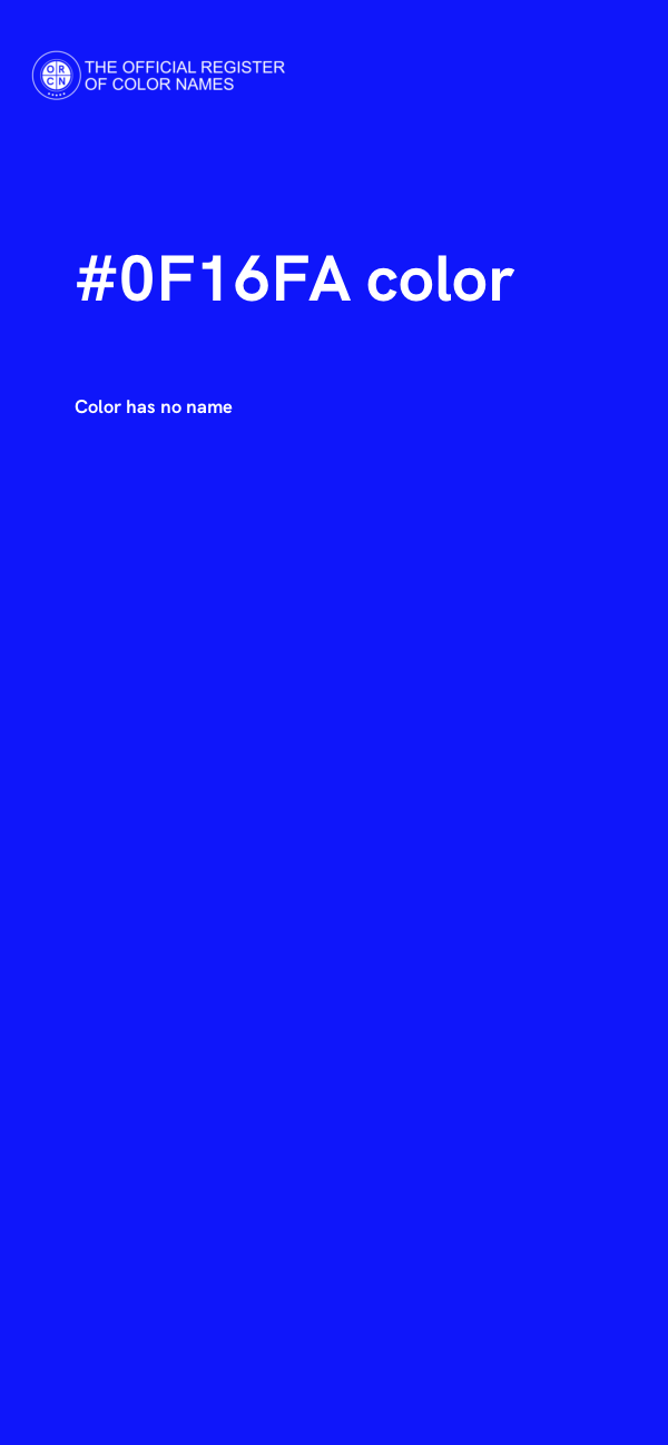 #0F16FA color image