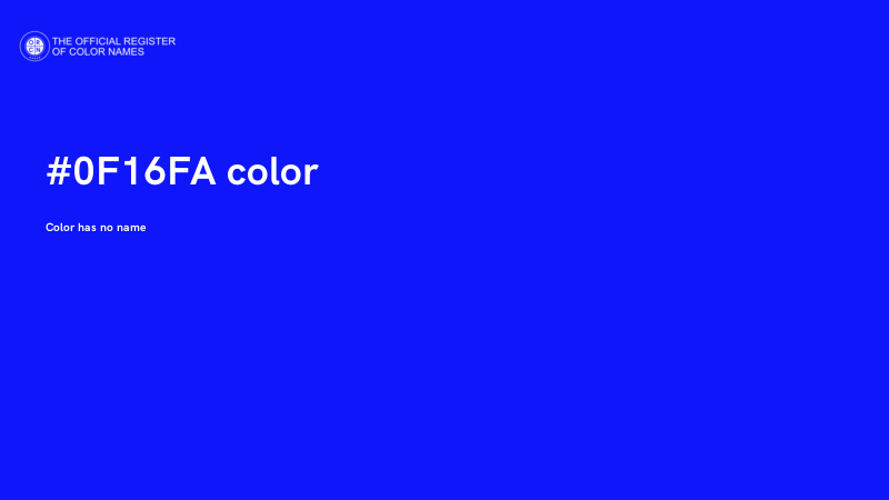 #0F16FA color image