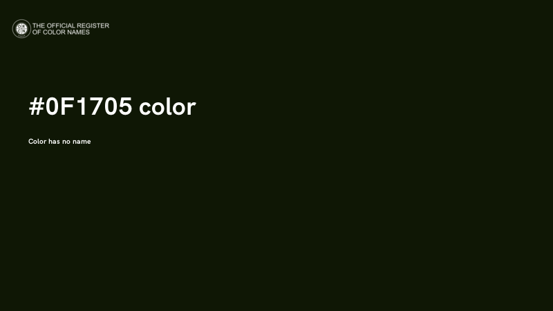 #0F1705 color image