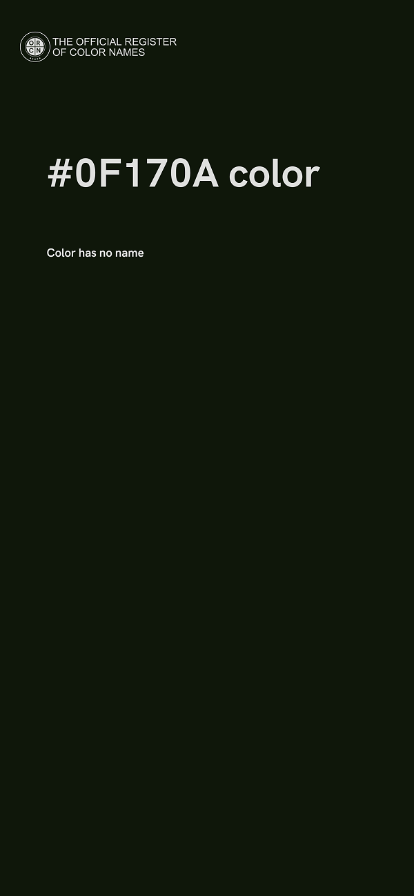 #0F170A color image