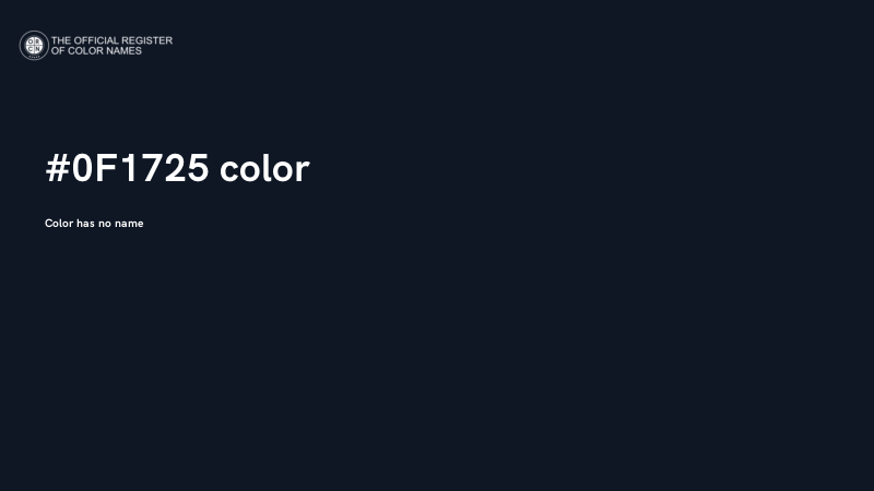 #0F1725 color image