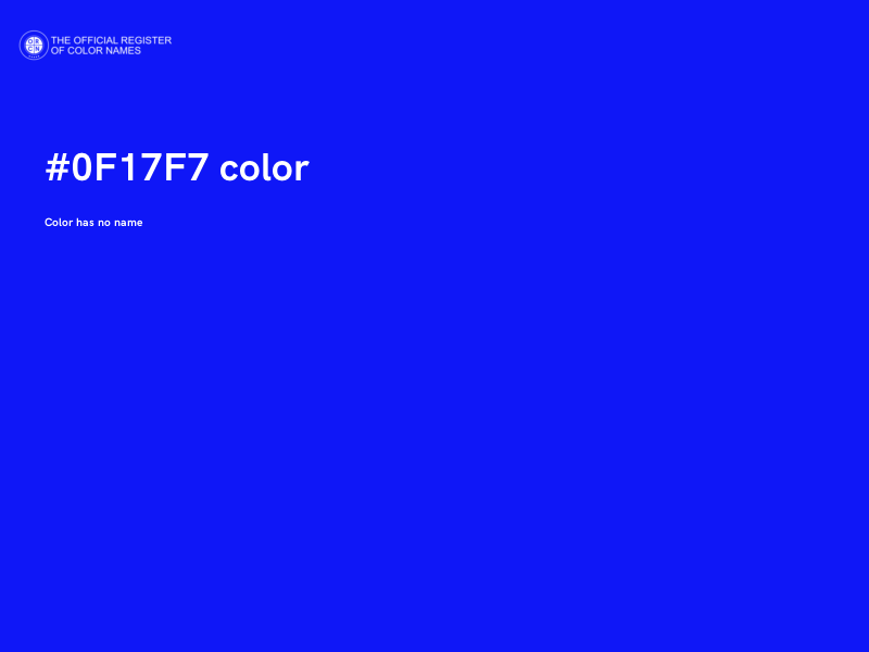 #0F17F7 color image