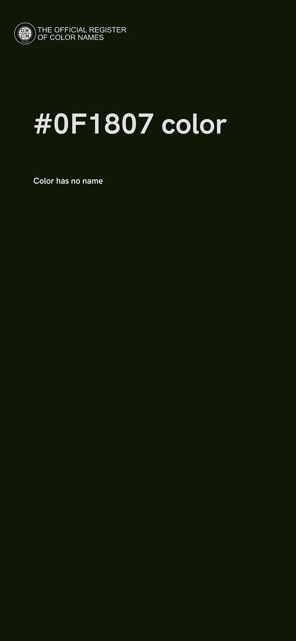 #0F1807 color image