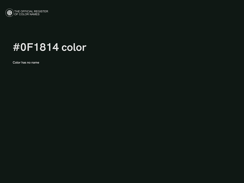 #0F1814 color image