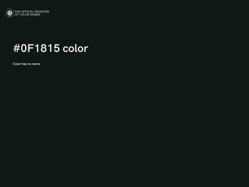 #0F1815 color image