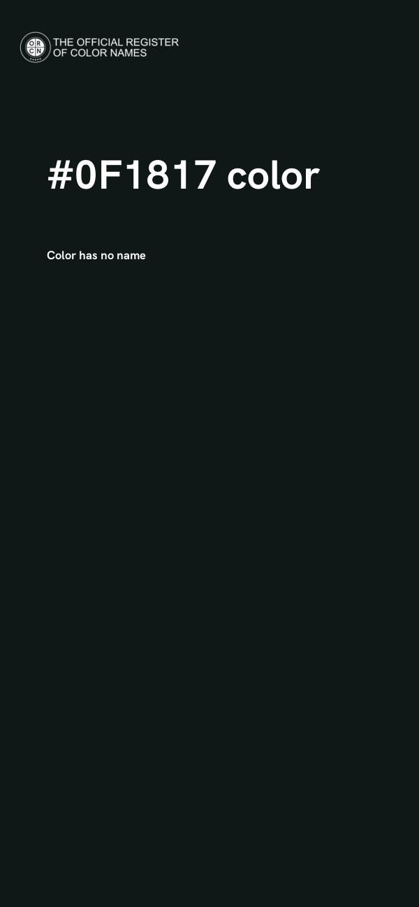 #0F1817 color image