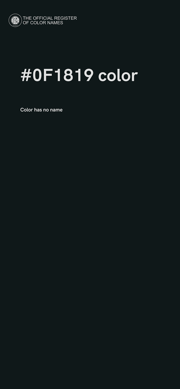 #0F1819 color image