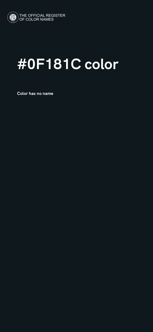 #0F181C color image