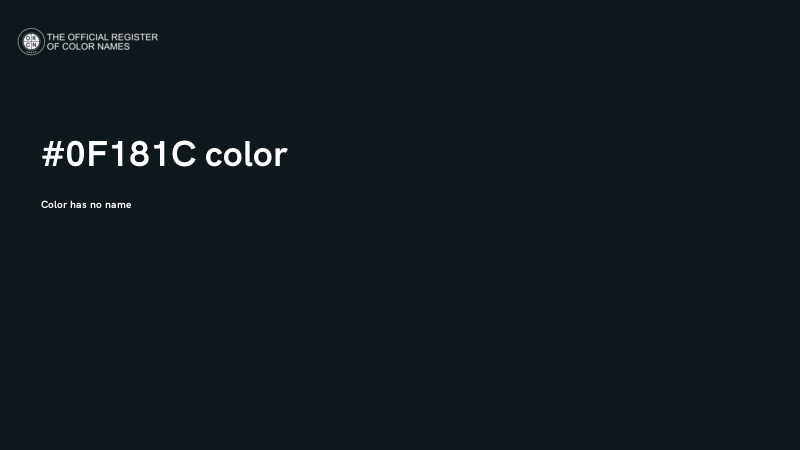 #0F181C color image