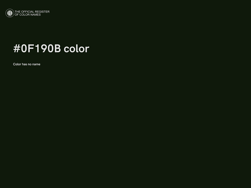 #0F190B color image