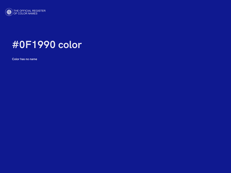 #0F1990 color image