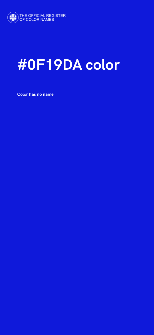 #0F19DA color image