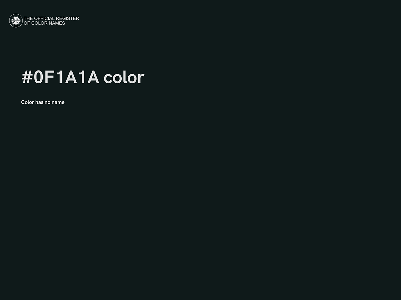#0F1A1A color image
