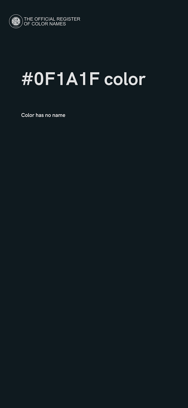#0F1A1F color image