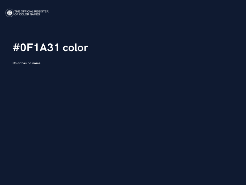 #0F1A31 color image