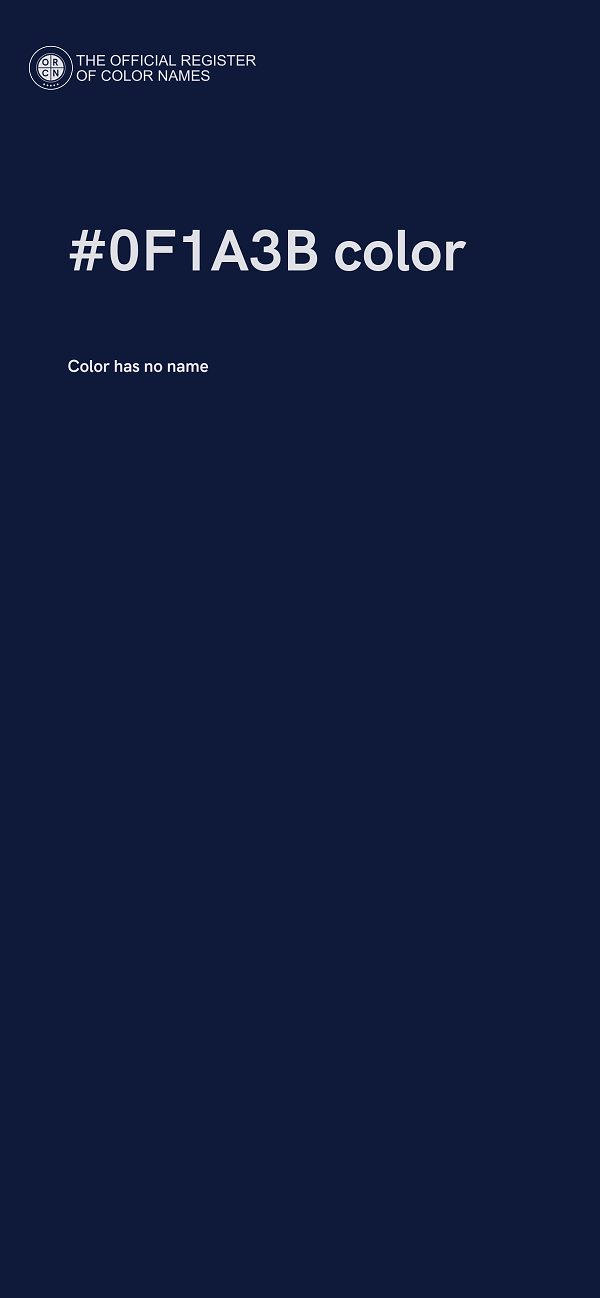 #0F1A3B color image