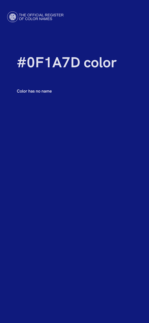 #0F1A7D color image