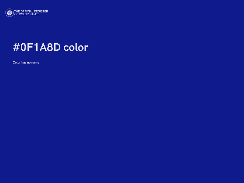 #0F1A8D color image