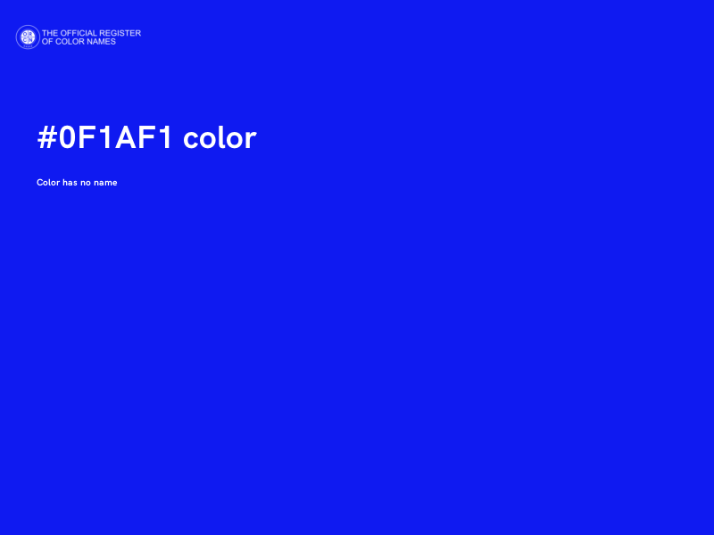 #0F1AF1 color image