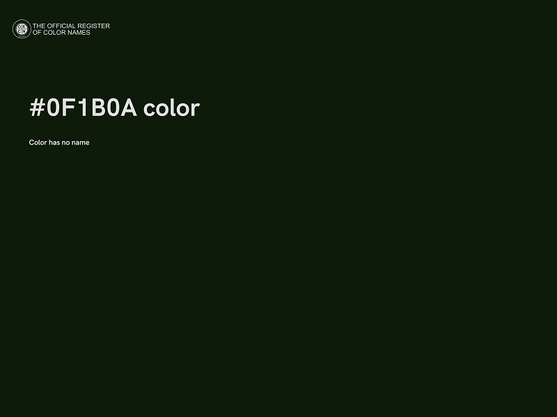 #0F1B0A color image