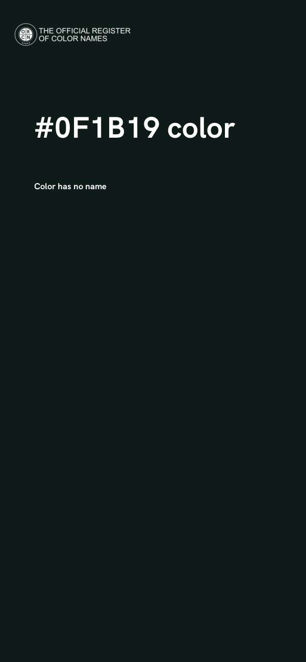#0F1B19 color image