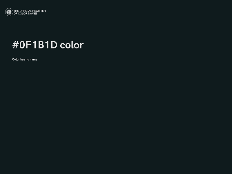 #0F1B1D color image