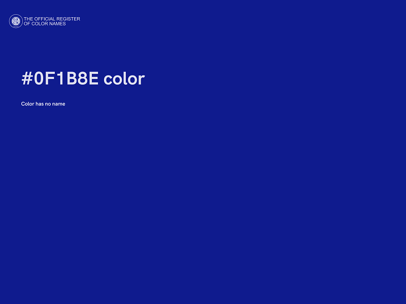 #0F1B8E color image