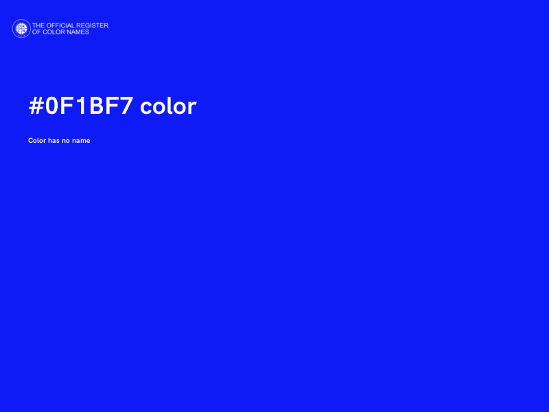 #0F1BF7 color image
