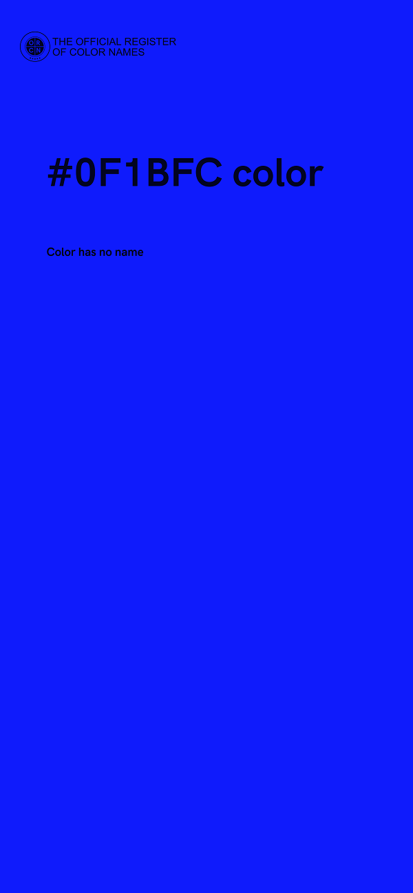 #0F1BFC color image