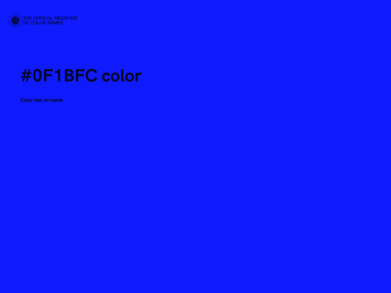 #0F1BFC color image