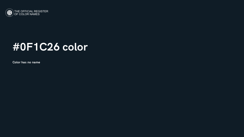 #0F1C26 color image