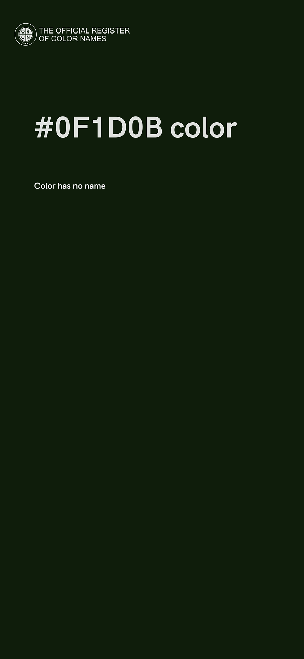 #0F1D0B color image