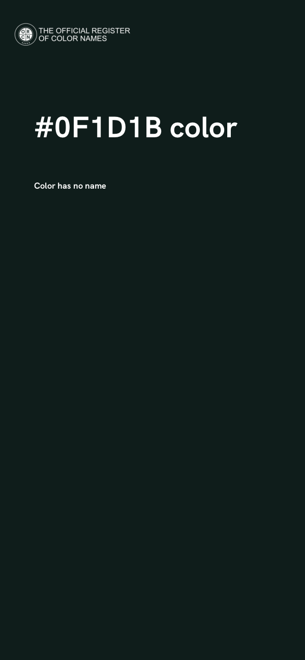 #0F1D1B color image