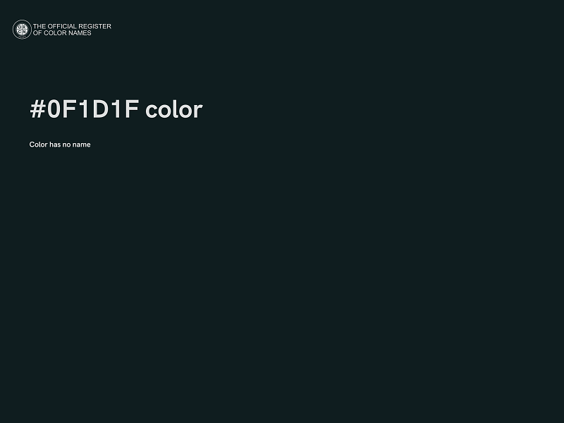 #0F1D1F color image