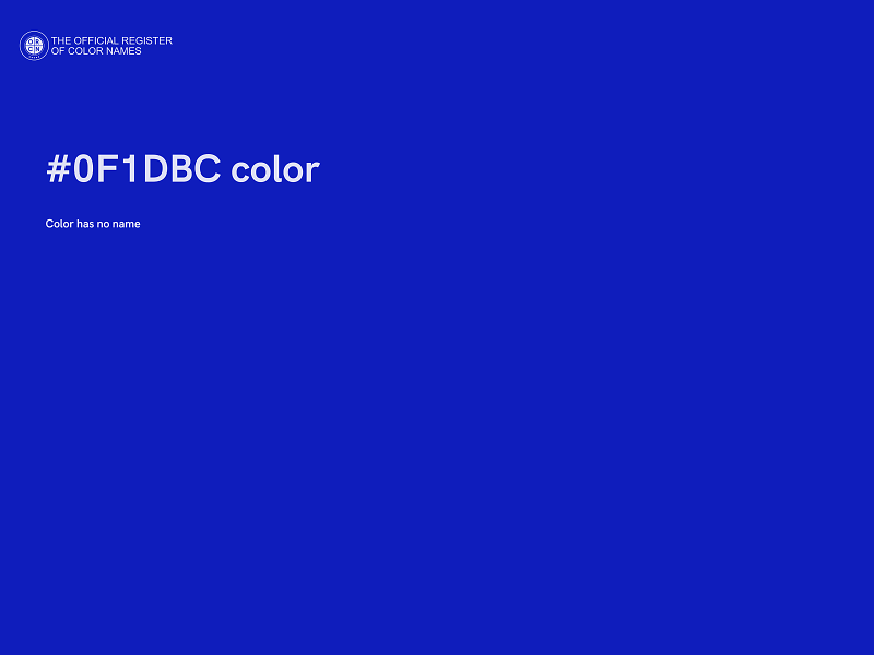 #0F1DBC color image