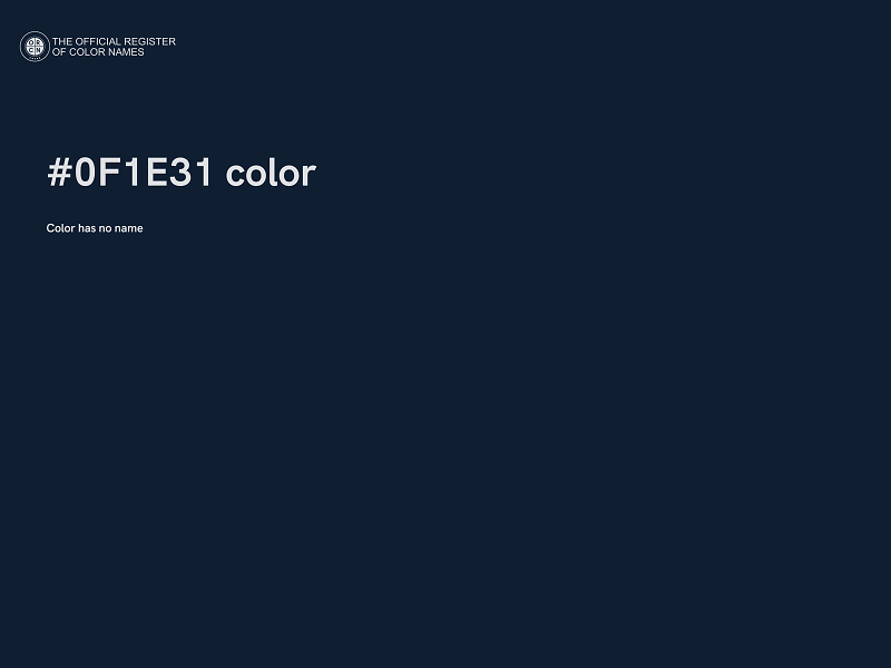 #0F1E31 color image
