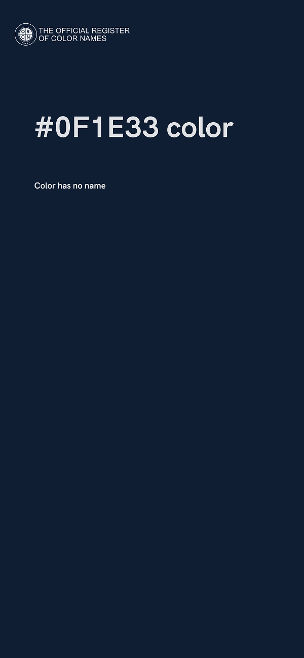 #0F1E33 color image