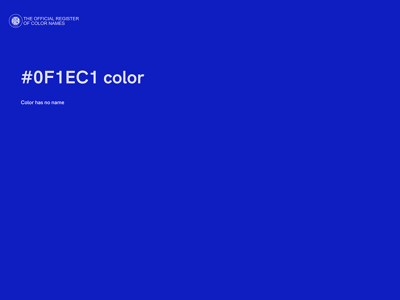#0F1EC1 color image