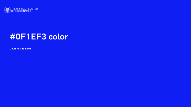 #0F1EF3 color image